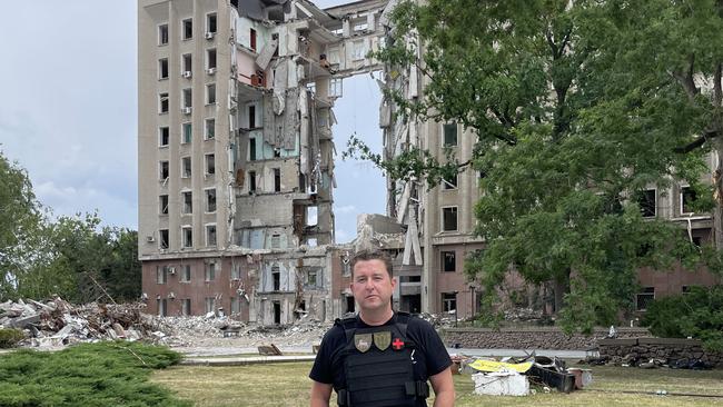 The city of Mykolaiv is getting hit by six to eight rockets each night. Picture: Supplied