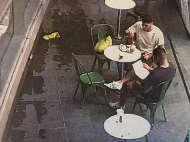 The pair had a cuppa and flicked through documents. Picture: Supplied