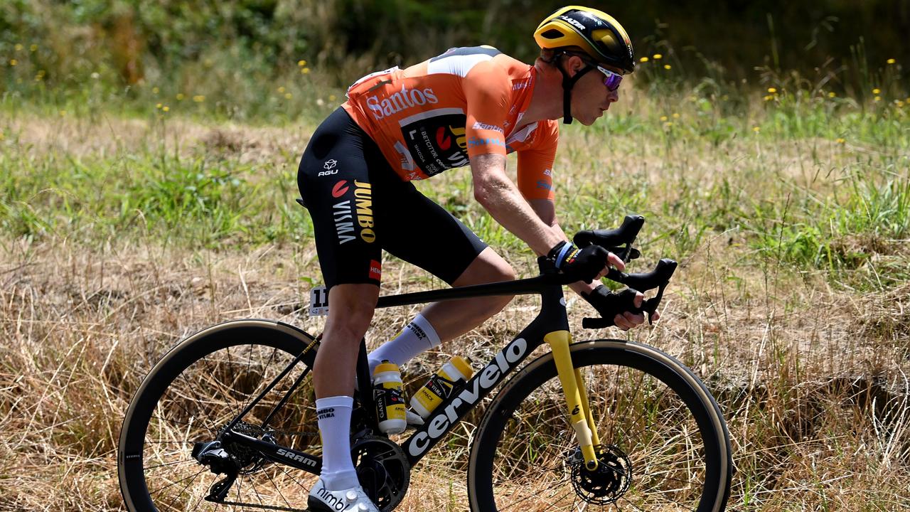Rohan Dennis suffered a gears breakdown during the TDU third stage 3 which all but ended his chances of overall victory. Picture: Tim de Waele/Getty Images