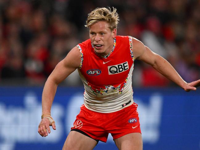 Isaac Heeney has been handed a one-match ban. Picture: Morgan Hancock/AFL Photos/via Getty Images)