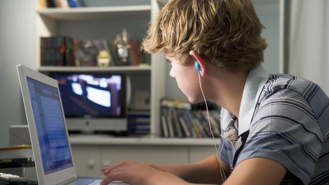 Teens who spend more than two hours on the computer for non-academic purposes have a higher likelihood of experiencing psychosomatic effects. Picture: Getty Images