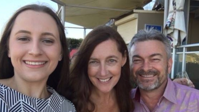 Daughter Sarah, Karen Ristevski and husband Borce.