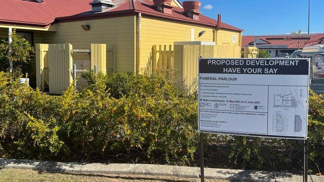 The Brodies site in Gympie, where a funeral parlour is proposed.