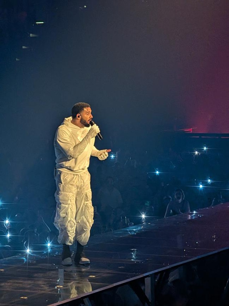 Drake performs at Rod Laver Arena on February 9.