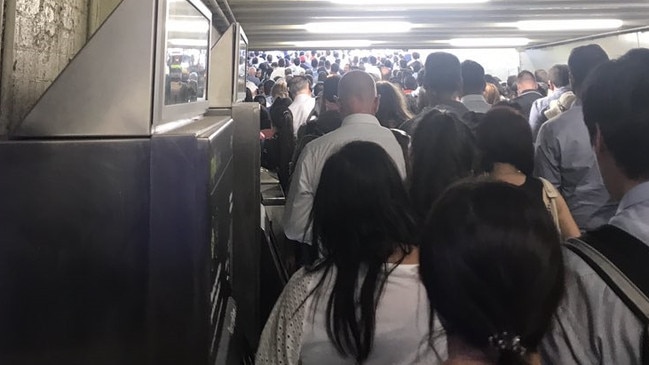 Commuters faced delays of up to two hours on the Cranbourne and Pakenham lines due to a train fault. Picture: Twitter/SanChhay