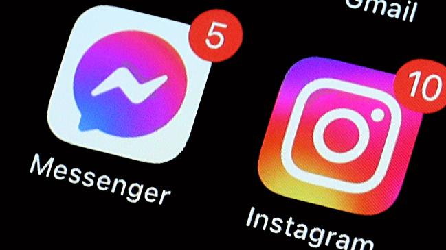 SYDNEY, AUSTRALIA - NewsWire Photos JANUARY 20, 2023: Editorial generic stock image of an iPhone with the popular apps: Instagram, Messenger and Facebook prominent on its home screen. Picture: NCA NewsWire / Nicholas Eagar