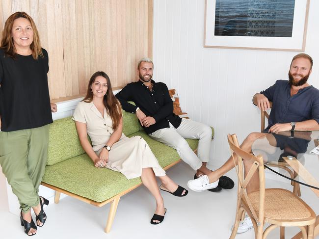 The team at Home Sunshine Coast Kate Jewry, Izzy Perciebal and cousins Josh and Jay Sherwell. Photo Patrick Woods / Sunshine Coast Daily.