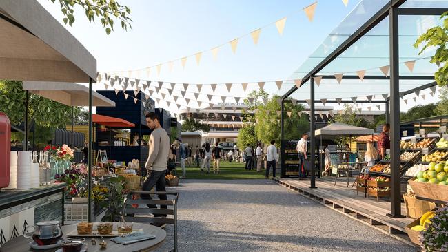 The Stalls in the infield will host community events.