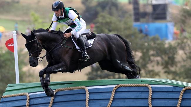 Australia’s Chris Burton is a chance for the individual eventing gold medal.