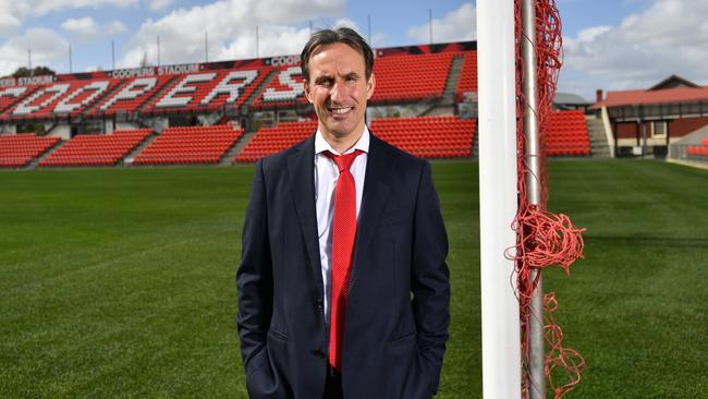 Inaugural Adelaide United captain Aurelio Vidmar says Craig Goodwin and Michael Jakobsen have the qualities to take over as Reds skipper. Picture: AAP Image/David Mariuz