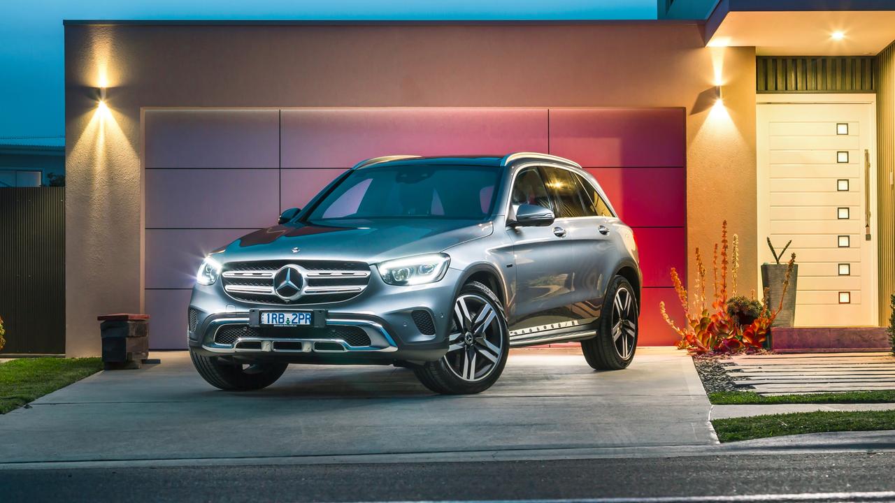 Merc’s GLC300e is also a plug-in hybrid but is bigger a more expensive.