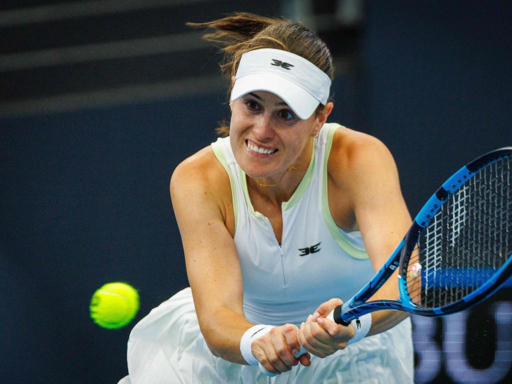 Kimberly Birrell has bowed out of the Brisbane International in the quarter-finals. Picture: AFP