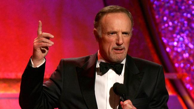 James Caan speaks onstage during the 20th Annual American Cinematheque Award honouring Al Pacino at the Beverly Hilton Hotel on October 21, 2005. Picture: Getty Images