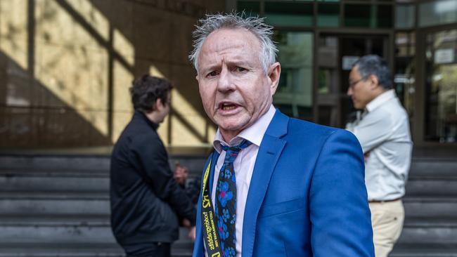 Disgraced lawyer Pat Lennon says he was the victim of a police “frame up” after he was nabbed with 11g of ice in South Yarra in July 2020. Picture: Jake Nowakowski