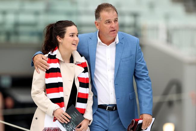 Former cricketer Darren Berry attends the state memorial service for former Australian cricketer Shane Warne.