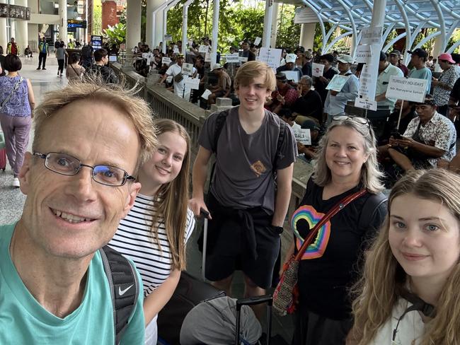 Professor Richard Scolyer and his family. Picture: supplied