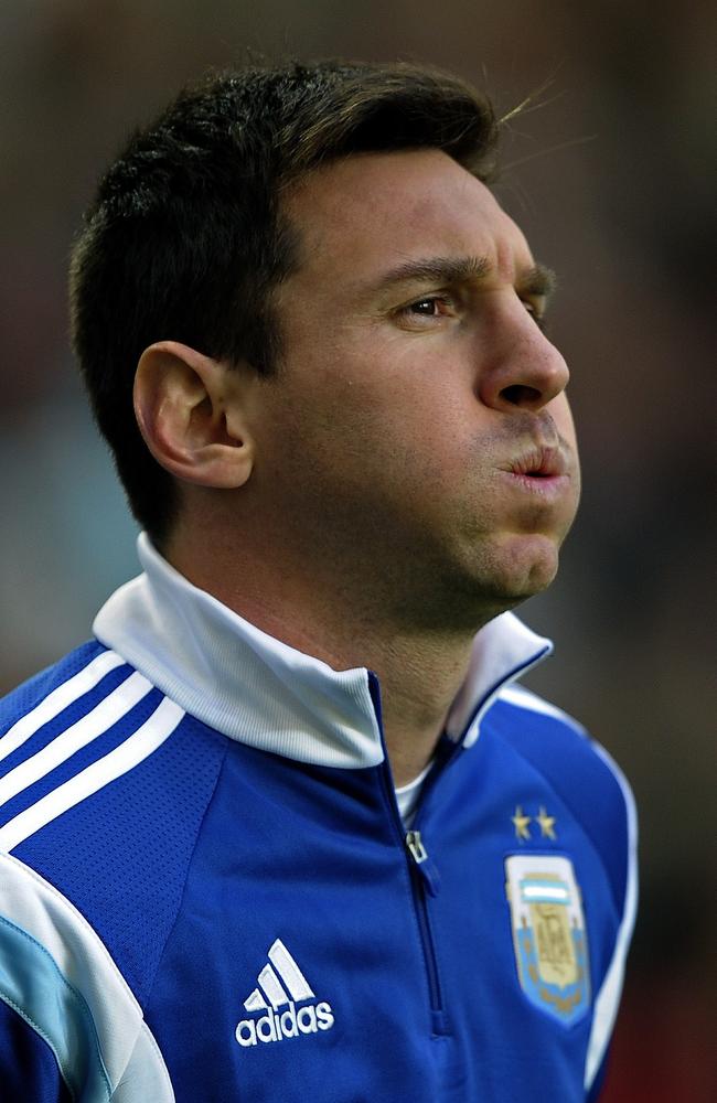 Argentinians have taken issue with Lionel Messi not singing the national anthem before games.