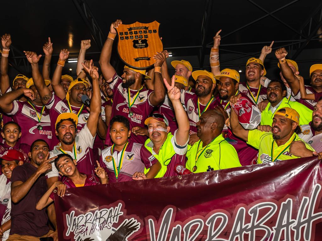 Yarrabah Seahawks; Premiership Winners of the 2021 Cairns District Rugby League. Picture: Emily Barker