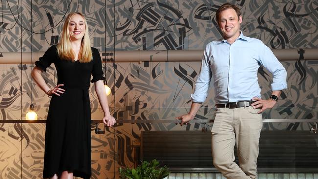 Alexandra Grigg and David Rohrsheim who are managing the SA Venture Capital Fund. PIC TAIT SCHMAAL.