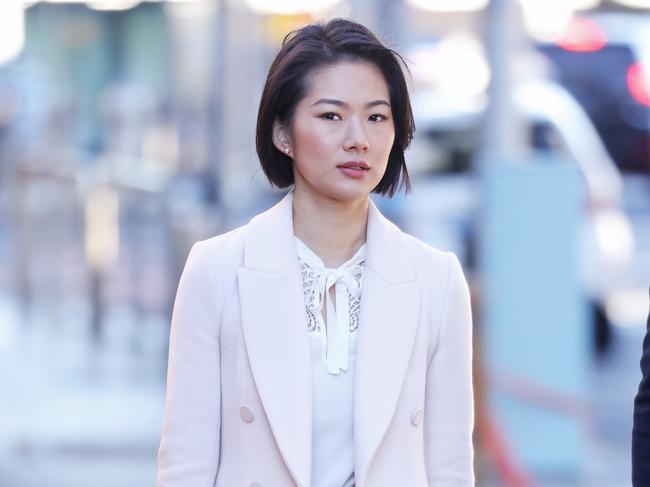 Sarah Su pictured at Manly Court. Model Sarah Su, 22, was found guilty at Manly Local Court on June 6, 2022, of assaulting her ex, health boss Rohan Hammett at his Avalon home on November 25, 2021. Picture Sam Ruttyn.