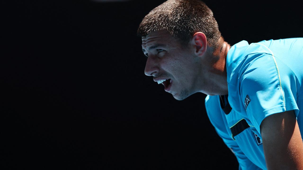 Australia's Alexei Popyrin has his sights set on a date with Novak. Picture: Getty