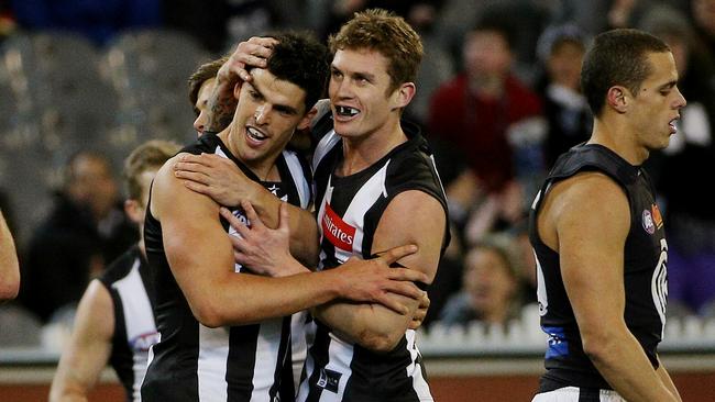 Scott Pendlebury and Dayne Beams have stood up in the last two weeks. Picture: Colleen Petch.