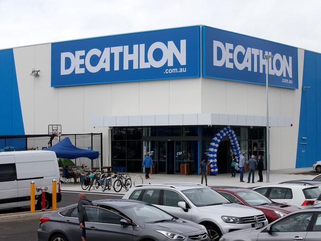 Sports megastore Decathlon is opening up at Moorabbin. Are pictured during the official opening on Friday 15th Nov, 2019.