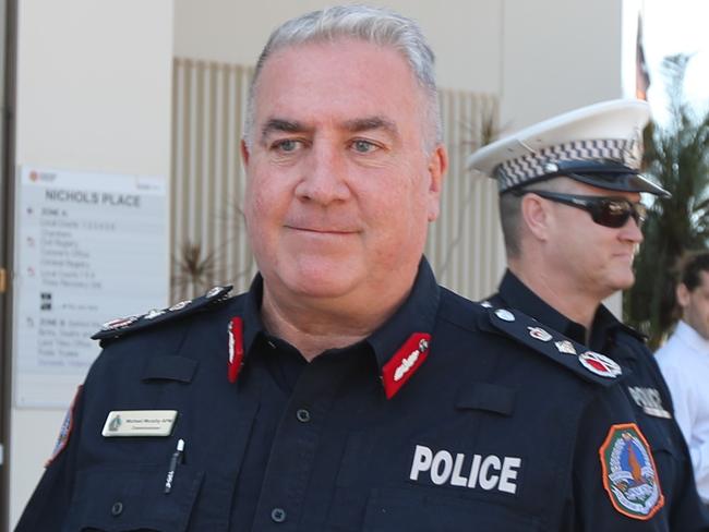 NT Police Commissioner Michael Murphy gave evidence at Australia's largest domestic violence coronial inquest at Darwin Local Court on May 20, 2024. Picture: Zizi Averill