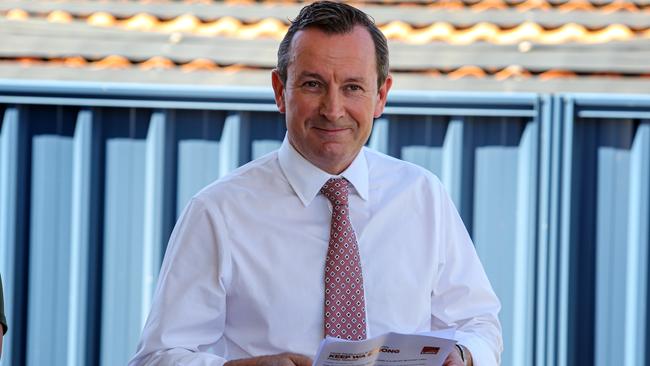 WA Premier Mark McGowan at Goodstart Early Learning Centre, Myaree. Picture: Colin Murty