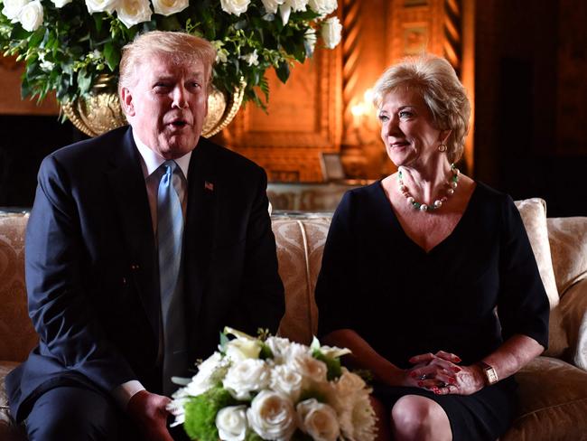 Donald Trump has named Linda McMahon, one of his transition co-chairs, as his pick to serve as the US secretary of the Department of Education.