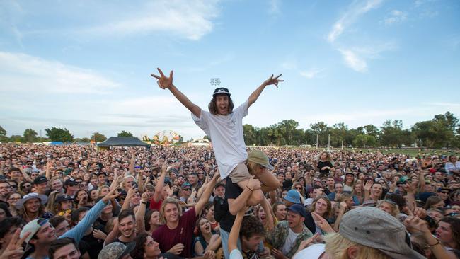 Attendees at Triple J's One Night Stand, Geraldton in 2016. Supplied by Triple J.