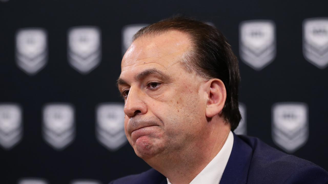 ARLC Chairman Peter Vlandys has urged players to support the NRL’s new biosecurity measure. Picture: Getty Images.