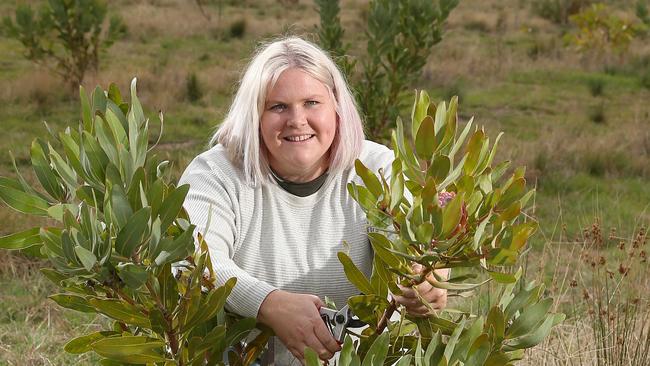 Nikki Davey is encouraging the public to buy their Mother’s Day flowers from local producers next weekend. Picture: Yuri Kouzmin