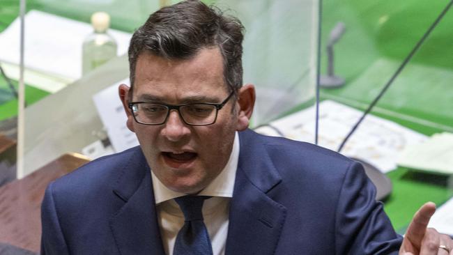 Victorian Premier Daniel Andrews in question time on Tuesday. Picture: Wayne Taylor