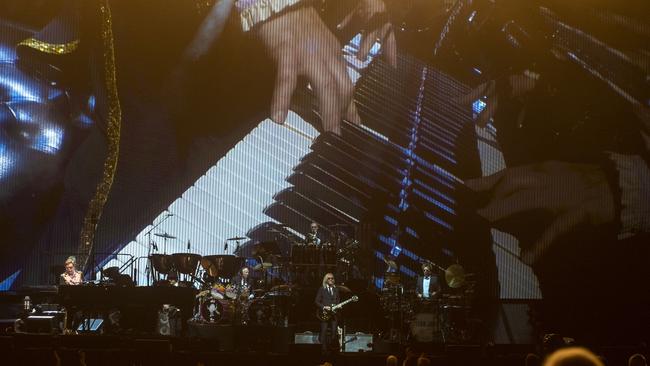 Elton John performing at Queensland Country Bank Stadium, Townsville. Picture: Matt Taylor