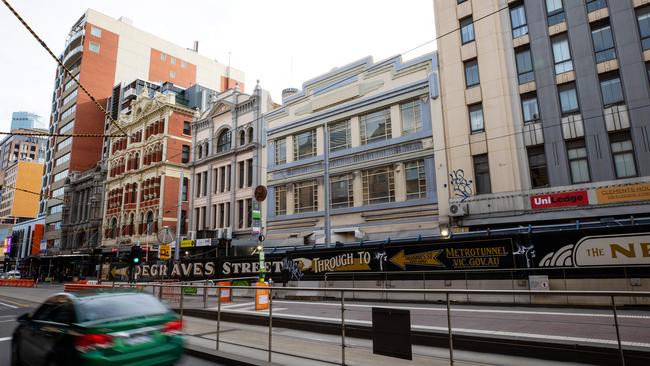 The safe injecting room is likely to be housed on Flinders Street. Picture: Mark Stewart