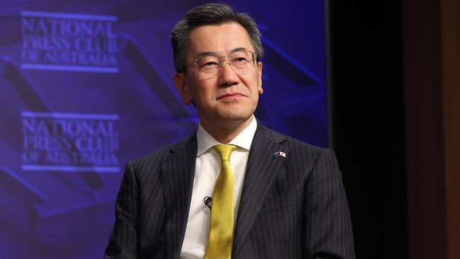 Japan’s ambassador to Australia Yamagami Shingo will deliver a National Press Club address on Monday. Picture: NCA NewsWire / Gary Ramage