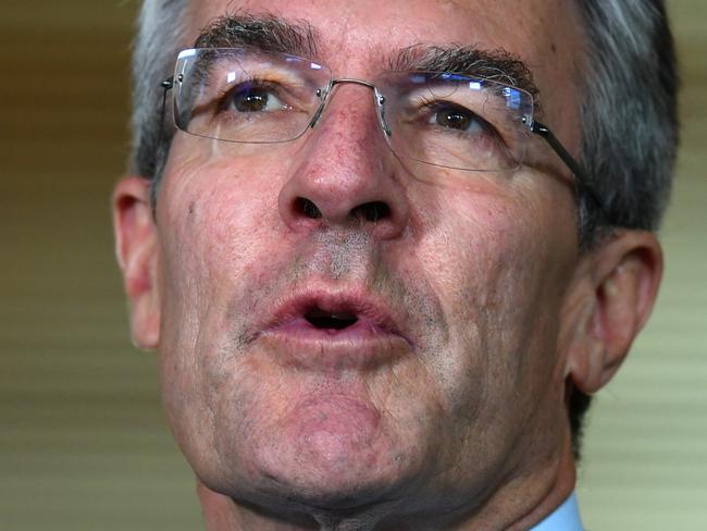 Shadow Attorney General Mark Dreyfus at a press conference at Parliament House in Canberra, Friday, March 31, 2017. (AAP Image/Mick Tsikas) NO ARCHIVING