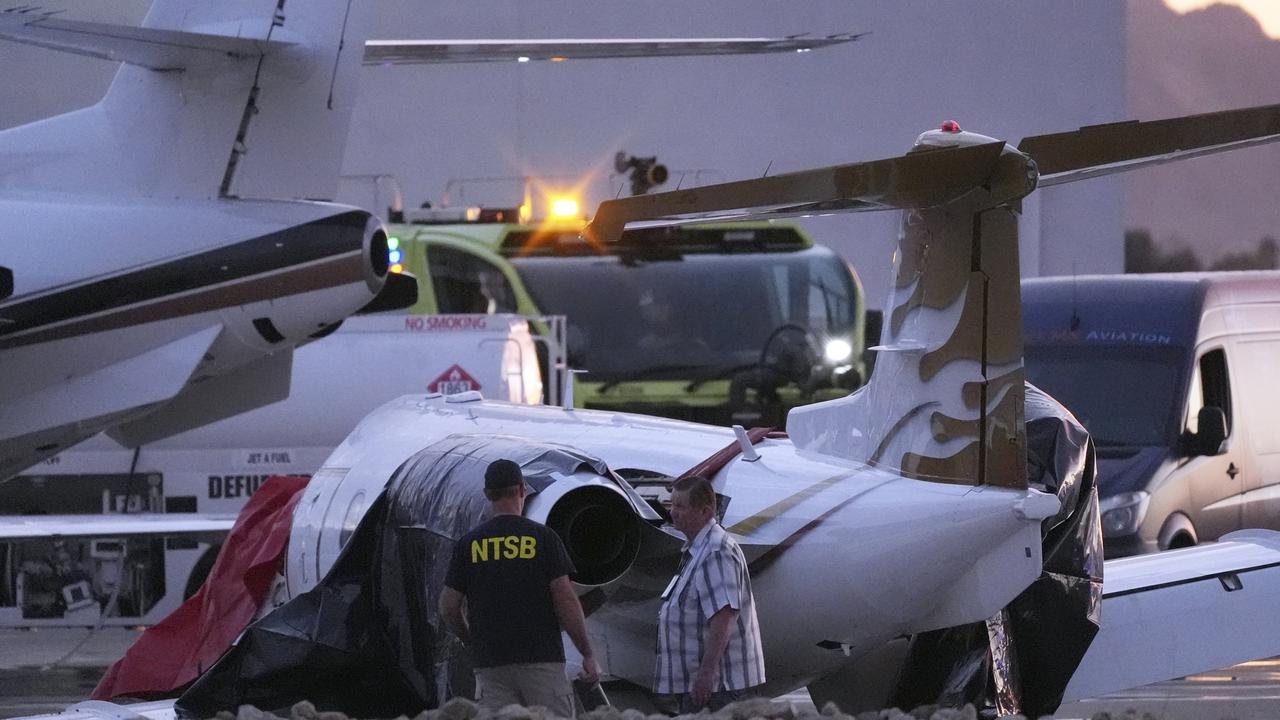 Scottsdale airport crash. Picture: AP Photo/Ross D. Franklin