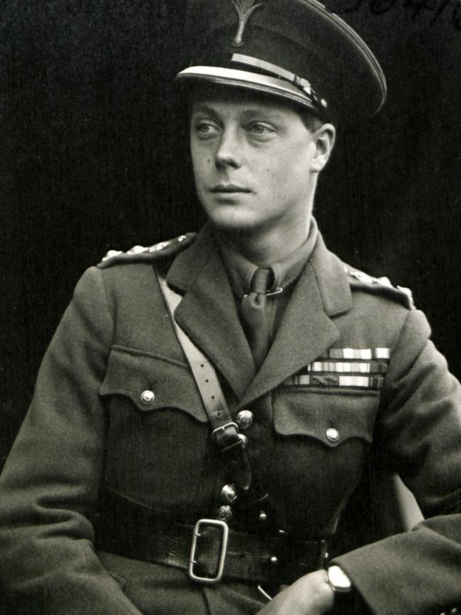 Edward, Prince of Wales in his uniform as a Colonel in 1919. (Later he became King Edward VIII, before abdicating and taking the title of Duke of Windsor.)