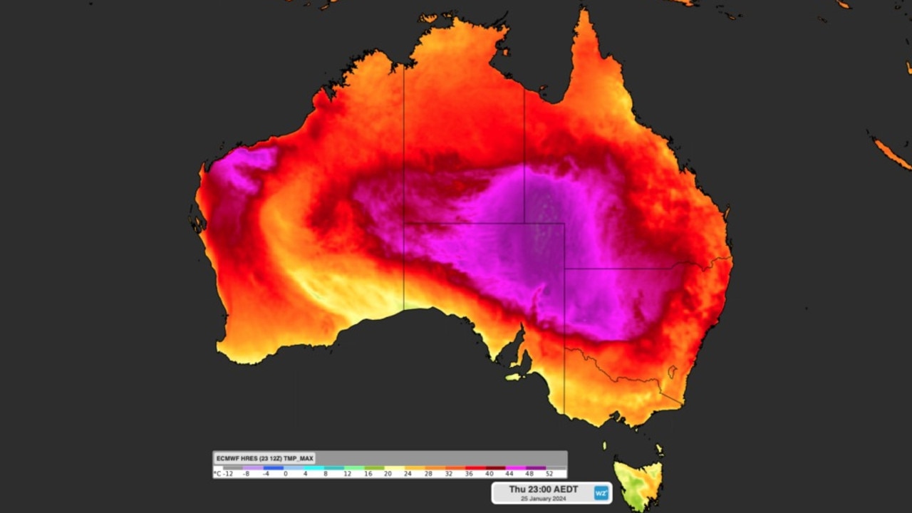 Australia Day weather ‘Dangerous’ heatwave to push highs to 50C The