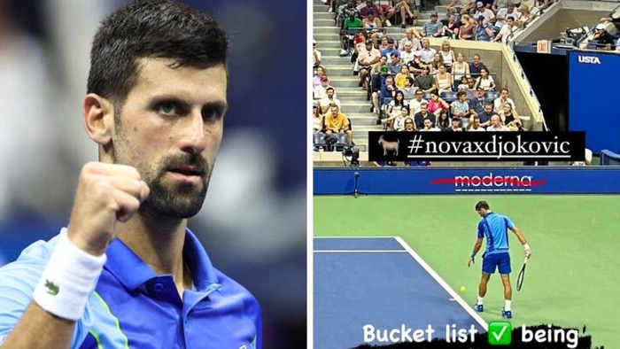 Aaron Rodgers appeared to praise Novak Djokovic for more than his tennis skills.