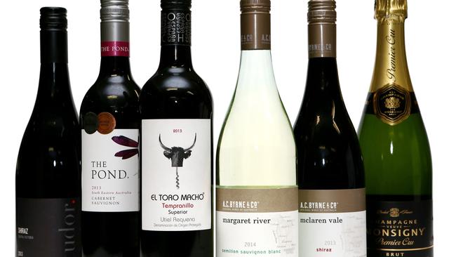Wine available in Aldi stores — all phantom brands.