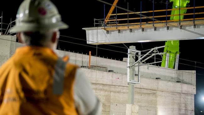 Level Crossing Removal Works at Evans Rd. Part of the Cranbourne Line upgrade.