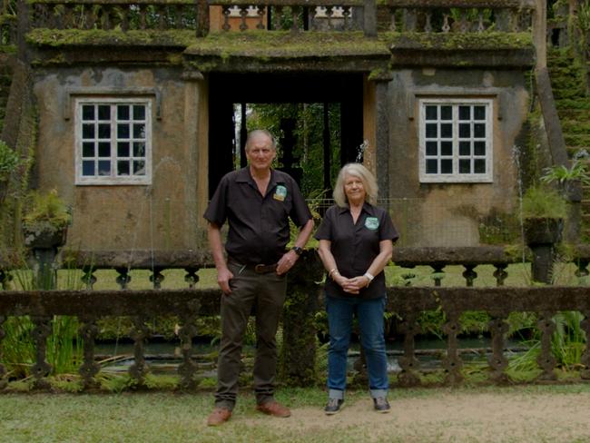 Mark and Judy Evans, the duo behind tourism gem Paronella Park in Far North Queensland, are featured Ageless, a new Channel 9 TV series that aims to challenge misconceptions about ageing. Picture: Supplied