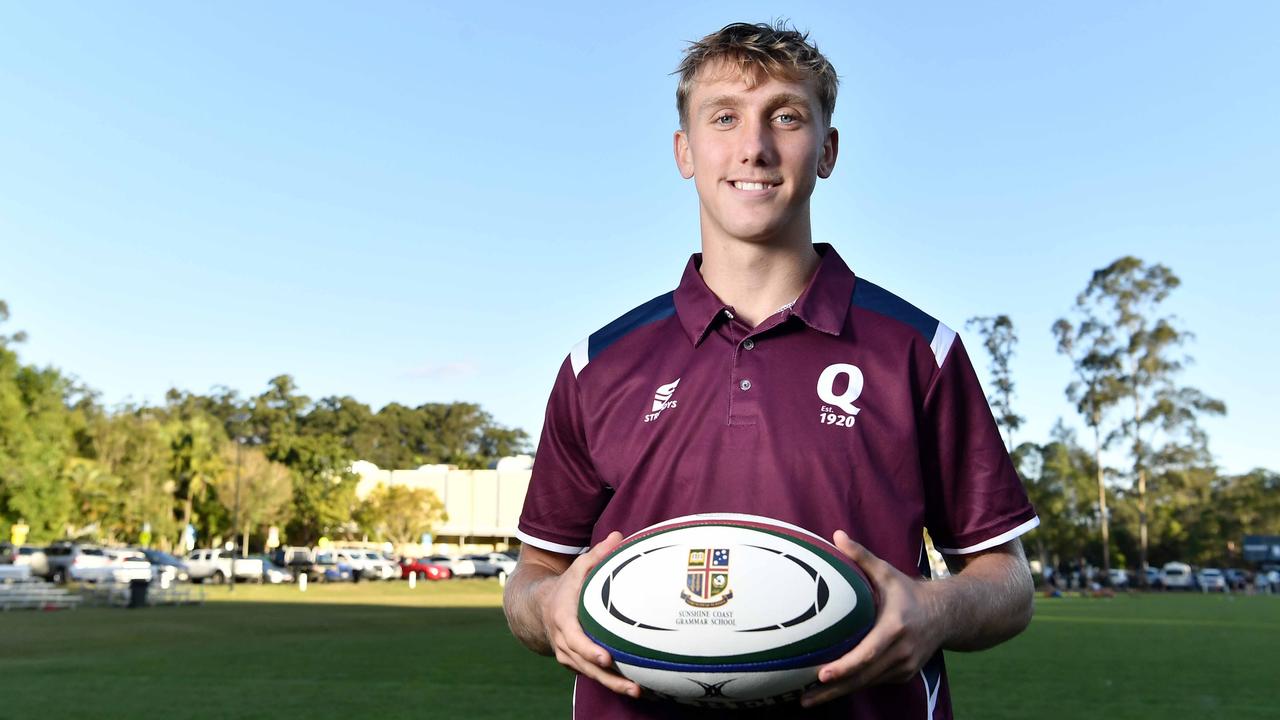 Rising schoolboy rugby union talent Blake Miller. Picture: Patrick Woods.