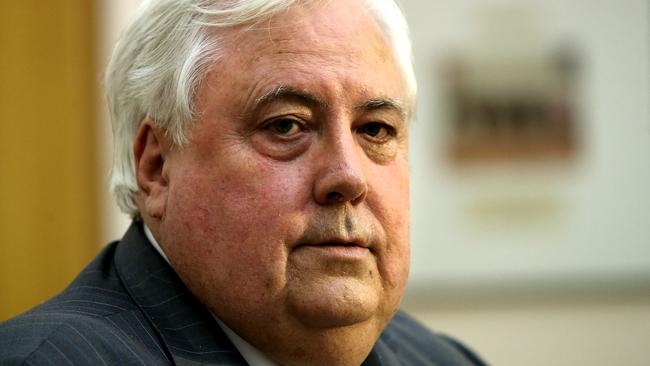 Clive Palmer rejects any responsibility for the downfall of Queensland Nickel. Picture: Kym Smith