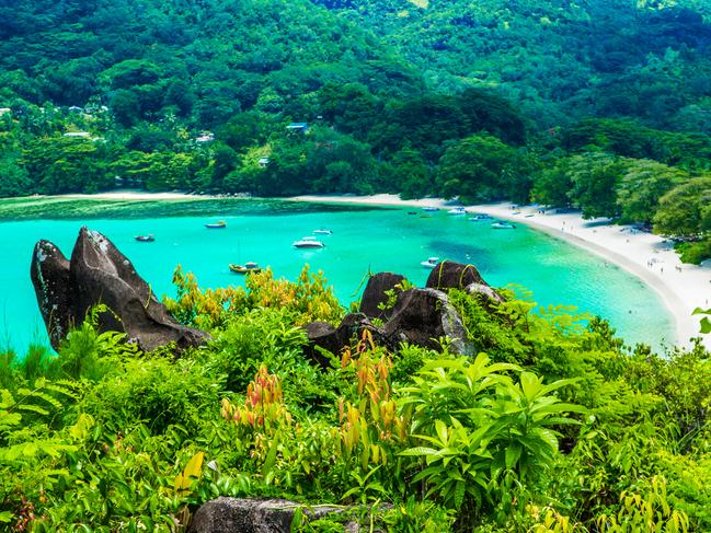 Travellers can relax in the stunning island paradise of the Seychelles.