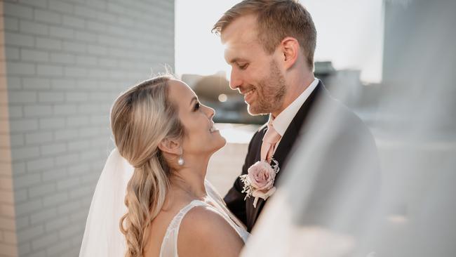 Wedding of Sarah Jones and Samuel Brown. Picture: Cloud Catcher