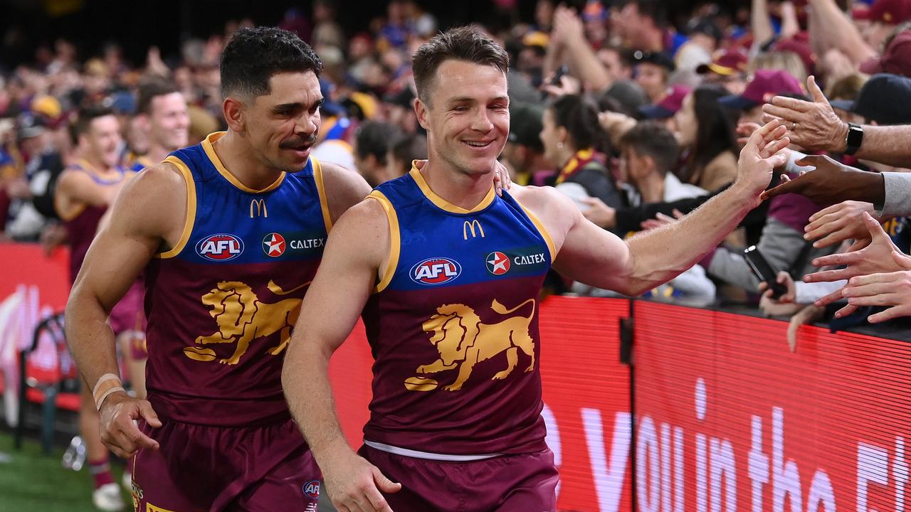 Lions roar into 2023 AFL Grand Final. (Photo by Quinn Rooney/Getty Images)